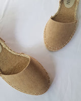 Alpargatas Planas Textil Beige