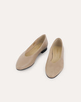 Bailarinas en piel beige made in Spain