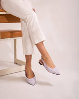 bailarinas vichy lila made in Spain