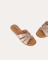 Sandalias Cruzadas Piel Nude