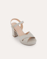 sandalias cruzadas con plataforma y tacón ancho made in Spain