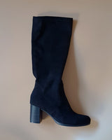 Botas altas negras caña elástica. Fabricadas y diseñadas en España de forma sostenible
