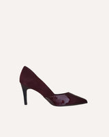 Stilettos charol ante burdeos Cassani Made in Spain
