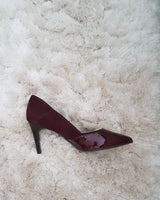 Stilettos charol ante burdeos Cassani Made in Spain