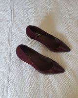 Stilettos charol ante burdeos Cassani Made in Spain
