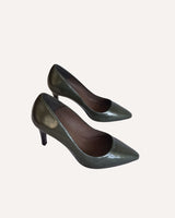 Stilettos charol kaki Cassani Made in Spain