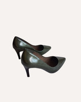Stilettos charol kaki Cassani Made in Spain