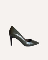 Stilettos charol kaki Cassani Made in Spain