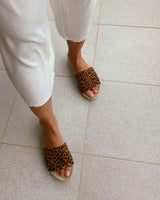 Sandalia Plana Pala Serraje Leopardo