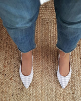 bailarinas vichy lila cassani shoes made in Spain