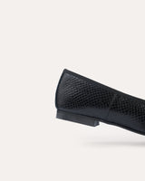 bailarinas negras animal print fabricadas y diseñadas en España