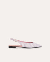 bailarinas vichy lila cassani shoes made in Spain