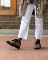 Zapatos de cordones de mujer piel color topo. Cassani Made in Spain