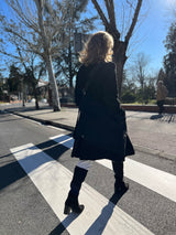 Botas altas negras caña elástica. Fabricadas y diseñadas en España de forma sostenible
