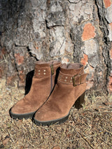 botines marrones con plataforma track fabricados en España