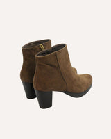 botines marrones con plataforma