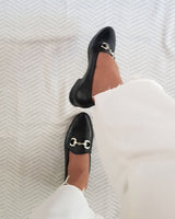 Mocasines negros en piel muy blandita que se adaptan perfectamente al pie