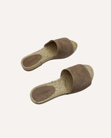 Sandalia Plana Pala Serraje Topo