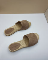 Sandalia Plana Pala Serraje Topo