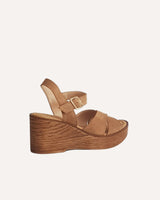 Sandalias Madeira Camel Plataforma