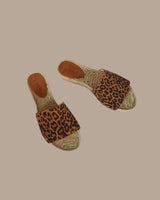 Sandalia Plana Pala Serraje Leopardo