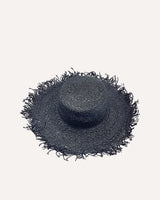Sombrero negro de ala ancha deshilachada. Cassani made in spain