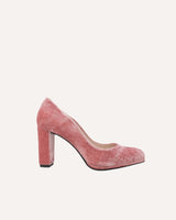 zapatos de salón altos tacón ancho y plataforma