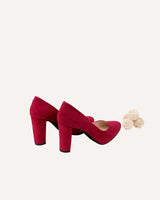 zapatos de salón tacón alto y ancho con plataforma. Cassani Shoes Made in Spain