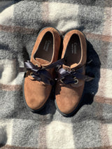 Zapatos de Cordones Serraje Marrón