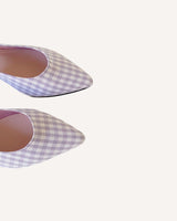 bailarinas vichy lila cassani shoes made in Spain