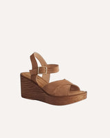 Sandalias Madeira Camel Plataforma