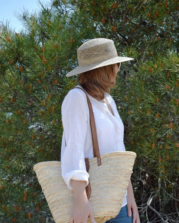Sombrero pamela calado en fibra natural. Cassani made in spain